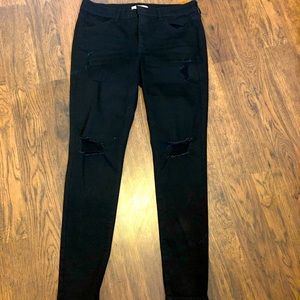 Women’s black jeans - jeggings SO size 13 low rise